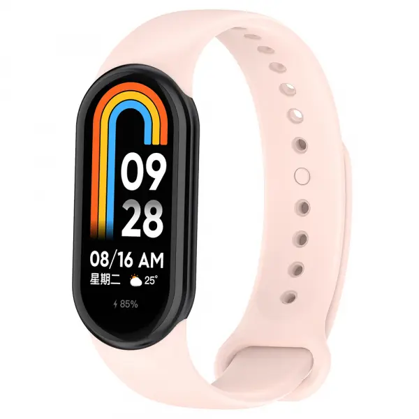 Curea Techsuit W014 pentru Xiaomi Smart Band 10 / 9 / 8, Roz