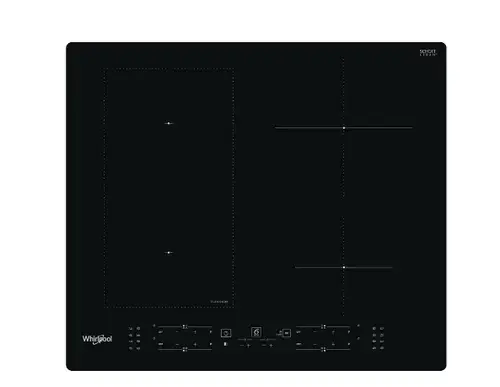 Plita Vitroceramica cu inductie WHIRLPOOL WLB3360NE, 6th Sense, Touch control, 4 functii Keep Warm, Boiling, Toping, Simmering, Zona FlexiCook, Negru