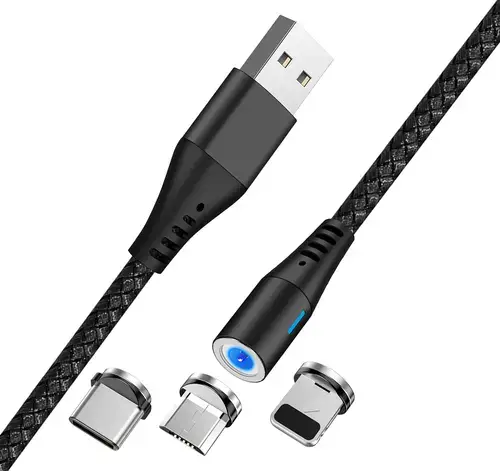 Cablu Incarcare USB - Lightning / USB Type-C / MicroUSB MaXlife MXUC-02, 2A, 1 m, Negru