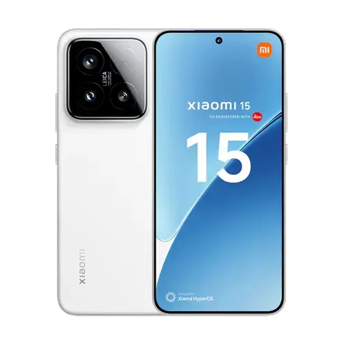Telefon Mobil Xiaomi 15, Procesor Octa-Core Snapdragon 8 Elite, LTPO AMOLED touchscreen 6.36inch, 12GB RAM, 512GB Flash, Camera Tripla 50+50+50MP, Wi-Fi, 5G, Dual SIM, Android (Alb)