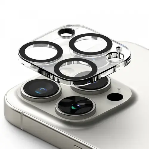 Folie de protectie Camera Spate Ringke pentru Apple iPhone 16 Pro Max / 16 Pro, Sticla Securizata, Set 2 bucati