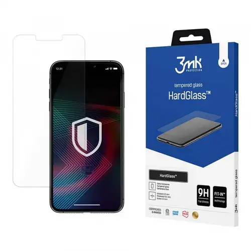 Folie de protectie Ecran 3MK HardGlass pentru Apple iPhone 17 Pro Max / 16 Pro Max, Sticla Securizata, Full Glue