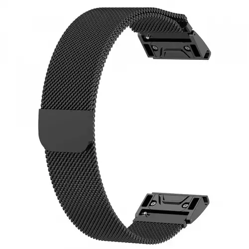 Curea Techsuit W009 pentru Garmin Watch Fenix / Forerunner Series, 22mm, Negru