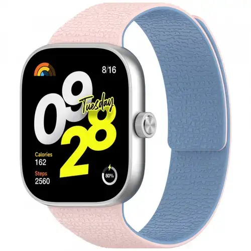 Curea Techsuit W016 pentru Xiaomi Smart Band / Watch Series (Roz/Albastru)