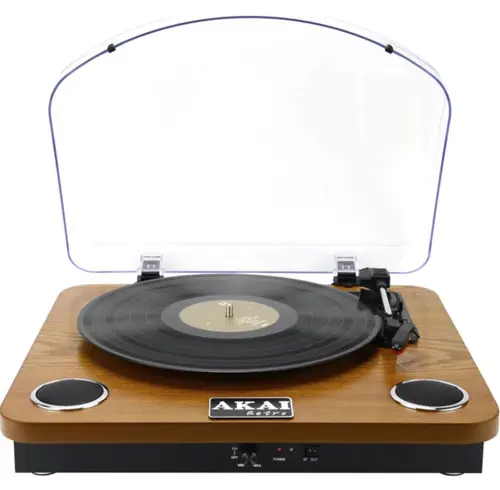 Pick-up stereo AKAI ATT-11BTN, Bluetooth, difuzoare incorporate