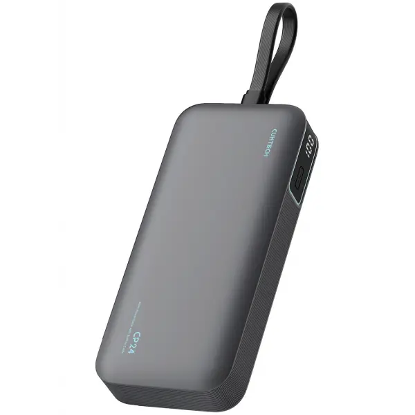 Baterie Externa Cuktech LPB200N, 20000mAh, 40W, QC + PD, 1 x USB-A - 2 x USB-C, Neagra