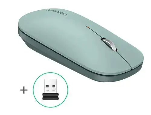 Mouse Wireless UGREEN MU001, 4000DPI (Verde)