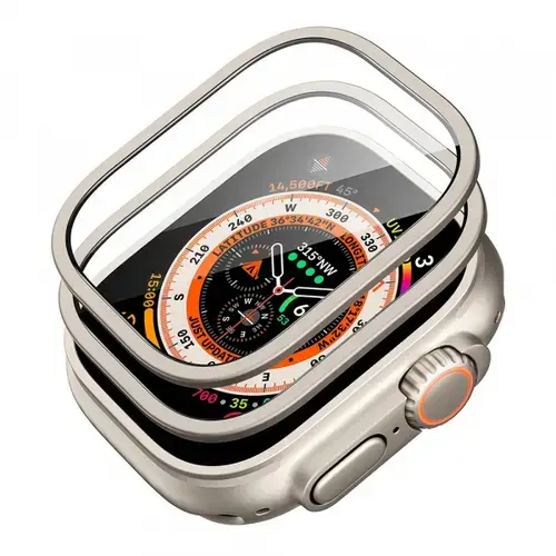 Folie Protectie ESR Armorite pentru Apple Watch Ultra Series, Set 2 bucati, Sticla Securizata