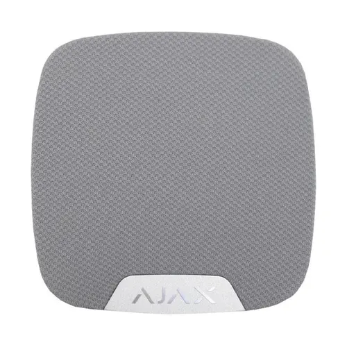 Sirena de interior wireless AJAX; Presiune acustica: 81 ÷ 105 dB @ 1 m , Timp alarma: 3 ÷ 180 s; Frecventa sunet: 3.4 ± 0.5 kHz; Timp alarmare: 0.15 s; Tip alarma: sonora + LED, conector LED extern; Frecventa operare: 868.0 - 868.6 MHz