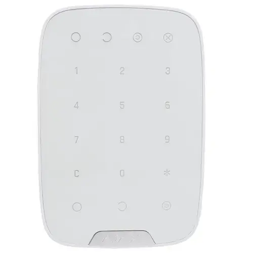 Tastatura wireless AJAX; Armarea / dezarmarea sistemului, setare facila prin aplicatia Android / iOS; Indicatii armare / dezarmare, protectie cod gresit