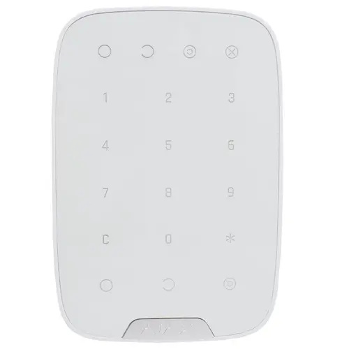 Tastatura wireless AJAX; Armarea / dezarmarea sistemului, setare facila prin aplicatia Android / iOS; Indicatii armare / dezarmare, protectie cod gresit