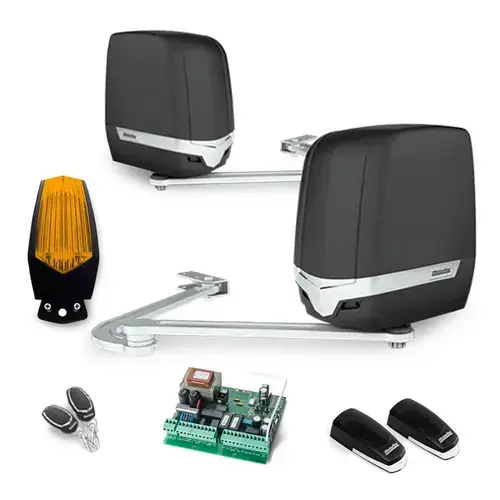 KIT automatizare poarta batanta Motorline TELICA24, 200 Kg/canat, 2.5 m/canat, 220 W (contine lampa)
