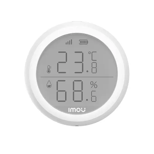 Senzor de temperatura si umiditate wireless Imou ZTM1, autonomie 1 an, protocol Zigbee, 1200 m
