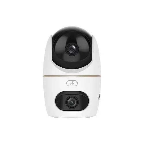 Camera supraveghere WiFi rotativa IP Dome Dahua Hero Dual H3D-3F, 3 + 3 MP, 2 x 3.6 mm, IR / lumina alba 30 m, slot card, microfon si difuzor, auto-tracking, detectie animale / oameni