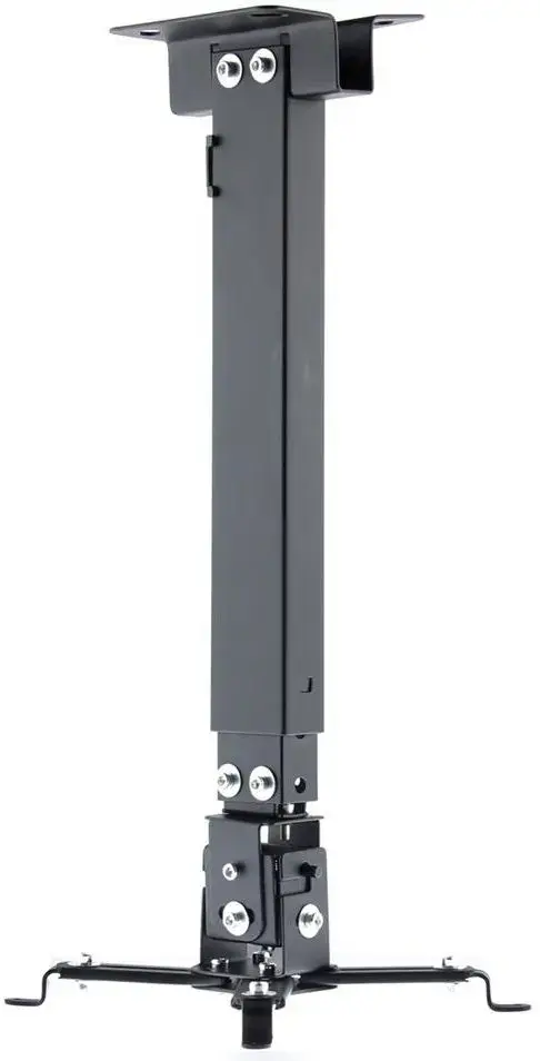 Suport Videoproiector de tavan Art RAMP P-108, reglabil, 43 - 65 cm, 10 Kg (Negru)