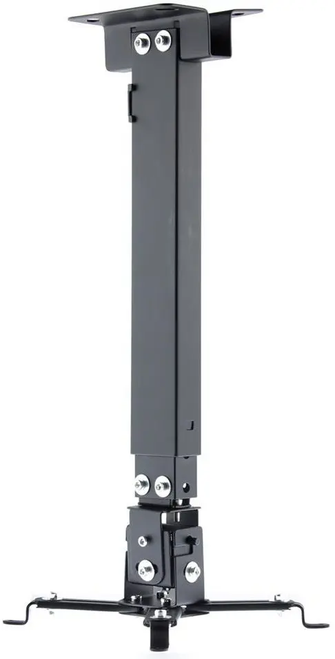 Suport Videoproiector de tavan Art RAMP P-108, reglabil, 43 - 65 cm, 10 Kg (Negru)