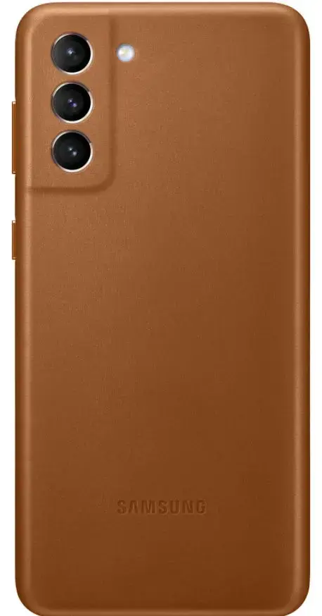 Protectie Spate Samsung Leather Cover EF-VG996LAEGWW pentru Samsung Galaxy S21 Plus (Maro)