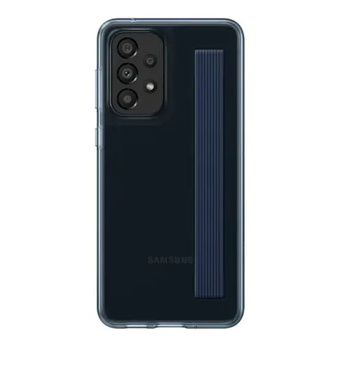 Husa Protectie Spate Samsung Slim EF-XA336CBEGWW, pentru Samsung Galaxy A33 5G (Negru/Albastru)