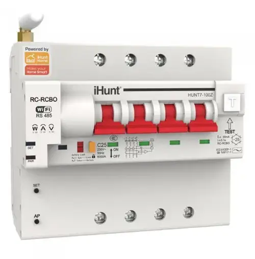Siguranta automata inteligenta cu contorizare iHunt, WiFi, 4P 16A