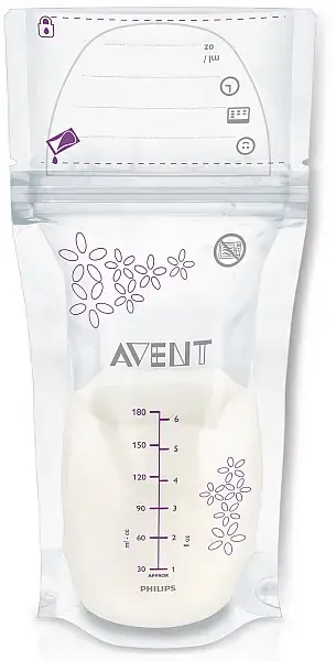 Pungi de pastrare a laptelui  matern Philips Avent SCF603/25, 25 bucati