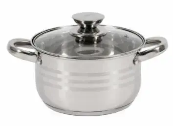 Oala cu capac Heinner HR-HJ-025, 18 x 10.5 cm, 2.5 L (Inox)