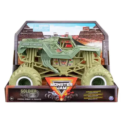 Masinuta diecast Monster Jam - Soldier Fortune Scara 1:24