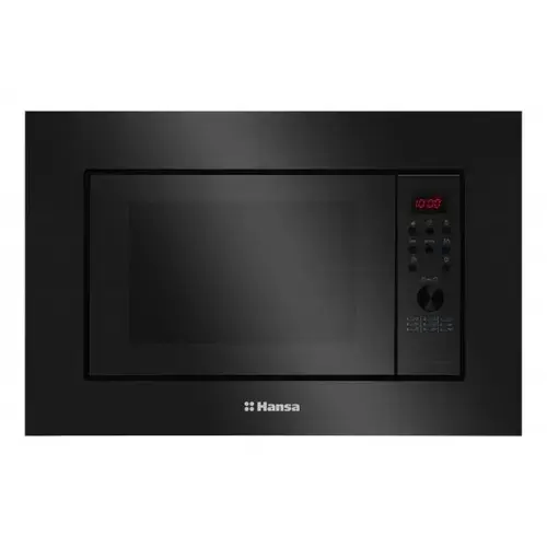 Cuptor cu microunde incorporabil Hansa AMGB20E2GB, 20 L, Display, 700 W, grill, 6 nivele putere, 9 programe, ChildLock (Negru)
