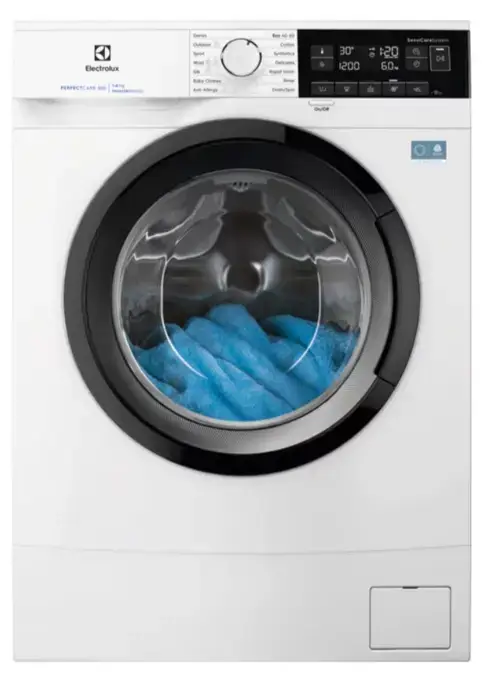 Masina de spalat rufe Electrolux PerfectCare600 EWS6326BE, 6 kg, 1200 rpm, Clasa A, Motor Inverter cu magnet permanent, Sistem SensiCare (Alb)