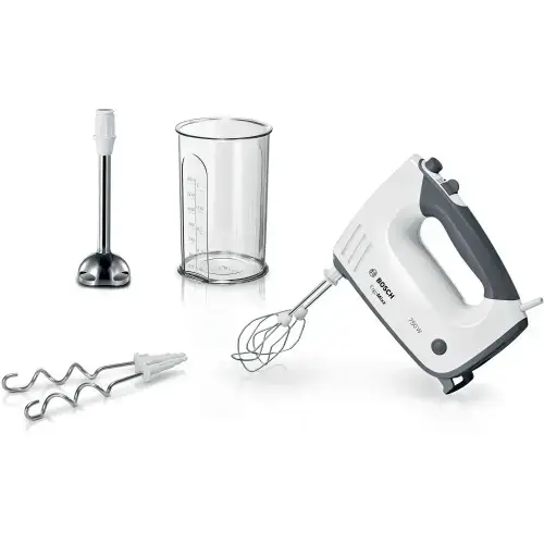 Mixer manual Bosch MFQ37470, 750 W, 5 viteze (Negru/Alb)