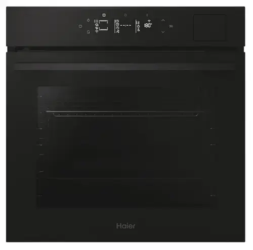 Cuptor incorporabil Haier Titanium Series 4 H6 ID46G5SHTB, Electric, 78 l, Clasa A++, 27 programe, Curatare Hidrolitica, Steam Plus, Wi-Fi + BLE, hOn, Inteligenta Artificiala (Negru)