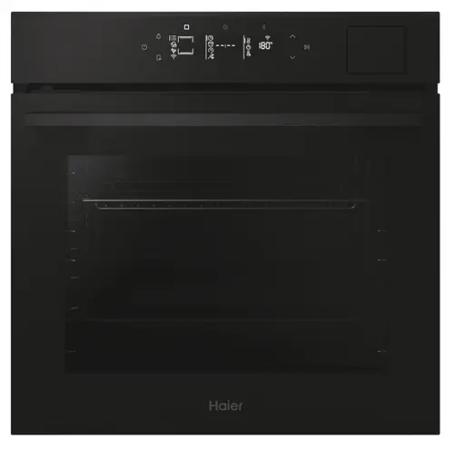 Cuptor incorporabil Haier Titanium Series 4 H6 ID46G5SHTB, Electric, 78 l, Clasa A++, 27 programe, Curatare Hidrolitica, Steam Plus, Wi-Fi + BLE, hOn, Inteligenta Artificiala (Negru)