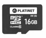 Card de memorie Platinet PLYMSD16GPL, MicroSDHC, 16gb, clasa 10, adaptor inclus