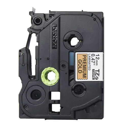 Banda P-touch laminata Brother TZe-PR831 (12 mm) negru pe auriu - 8 m