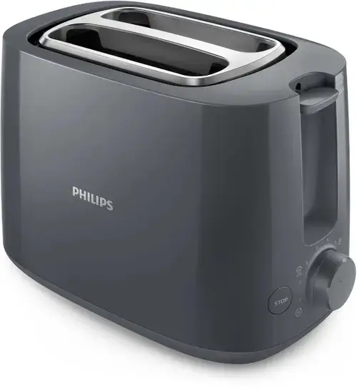 Prajitor de paine Philips Daily Collection HD2581/90, 900 W, 2 felii (Gri)