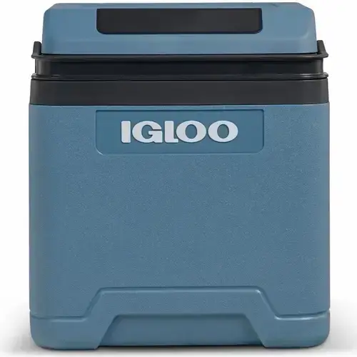 Lada frigorifica electrica Igloo IE24, 24L, 12V/220V, racire pana la -20°C fata de ambient, ventilator dublu, mod Eco (Albastru)