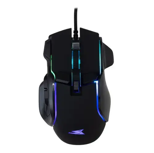 Mouse Gaming cu fir Baracuda PIRANHA BGM-071, 7200 DPI (Negru)