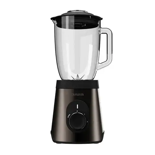 Blender de masa Aiwa ATB-1500, 1500W, 1.5l, 2 viteze + Pulse, 6 lame inox Satoku®, Zdrobire gheata (Negru)