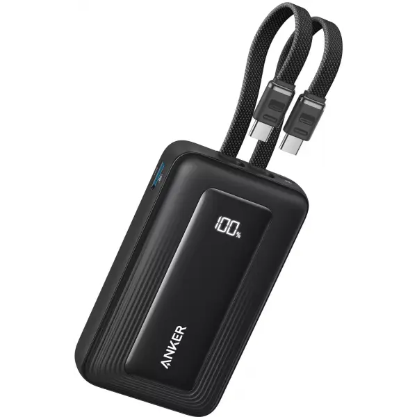 Baterie Externa Anker Zolo, 20000mAh, 45W, QC + PD, 1 x USB-A - 3 x USB-C, Neagra A1681H12