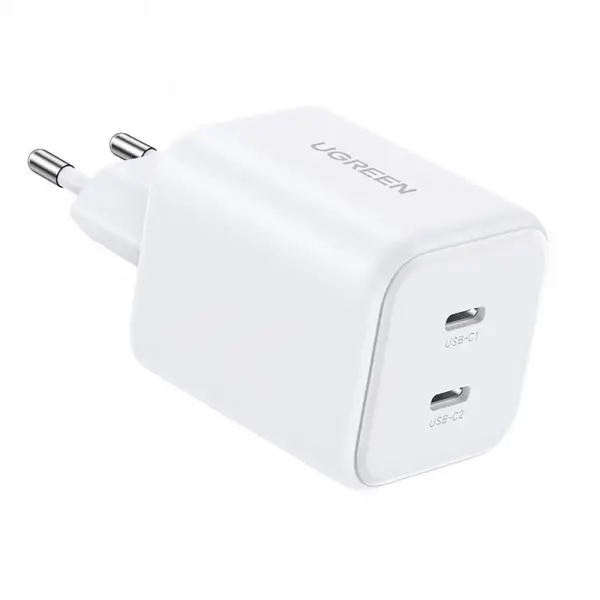 Incarcator Retea UGREEN X526 (65154), 45W, 3A, 2 x USB-C, Alb