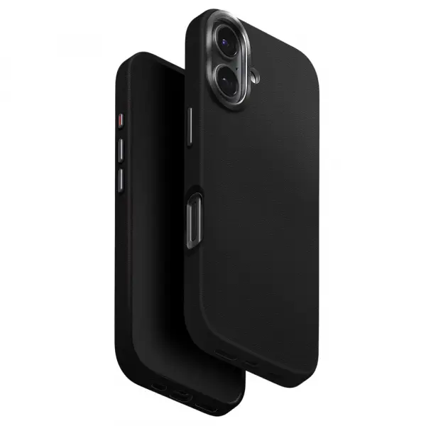 Husa pentru Apple iPhone 17, UNIQ, Lyden Leatherette, Neagra