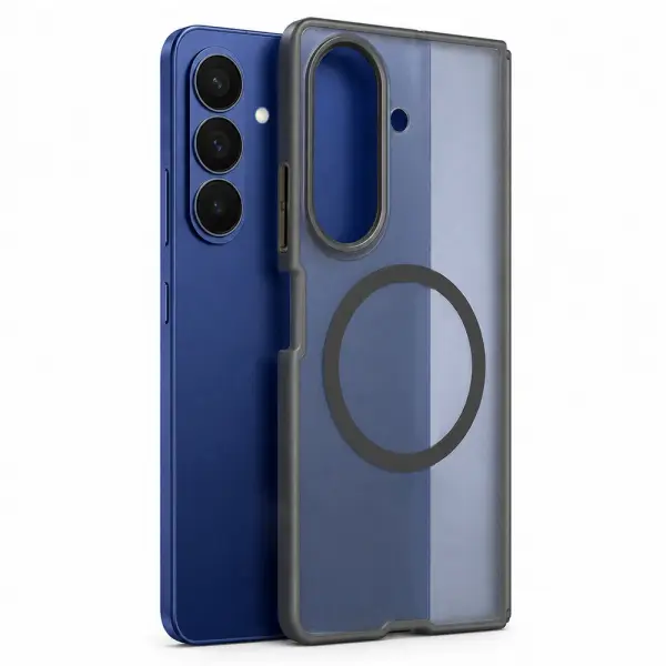 Husa MagSafe pentru Samsung Galaxy Z Fold8 Ultra F971, Blueo, Skin Friendly Anti-Drop, Neagra Satinata