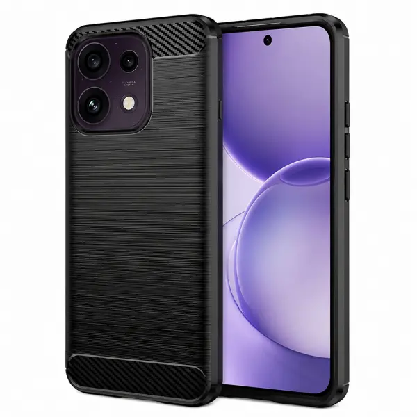 Husa pentru Oppo Reno16 F / Reno16 FS, Techsuit, Carbon, Neagra