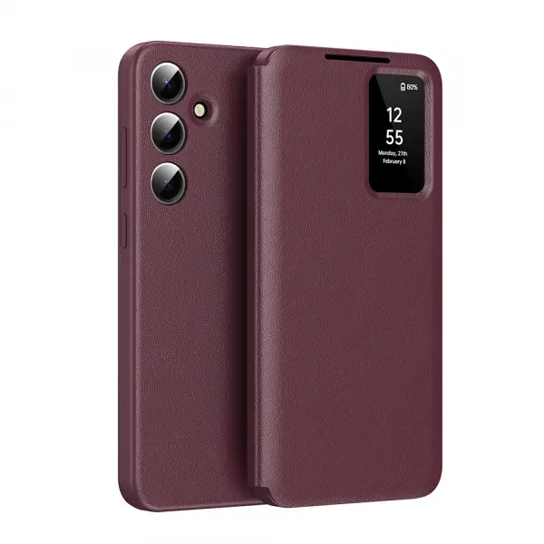 Husa pentru Samsung Galaxy S26 FE, Techsuit, SmartView, Rosie