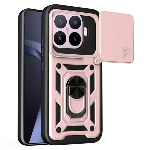 Husa pentru Xiaomi 17T Pro, Techsuit, CamShield, Roz Aurie