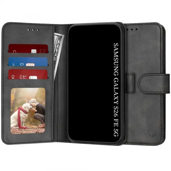 Husa pentru Samsung Galaxy S26 FE / S25 FE, Techsuit, Diary Book, Neagra