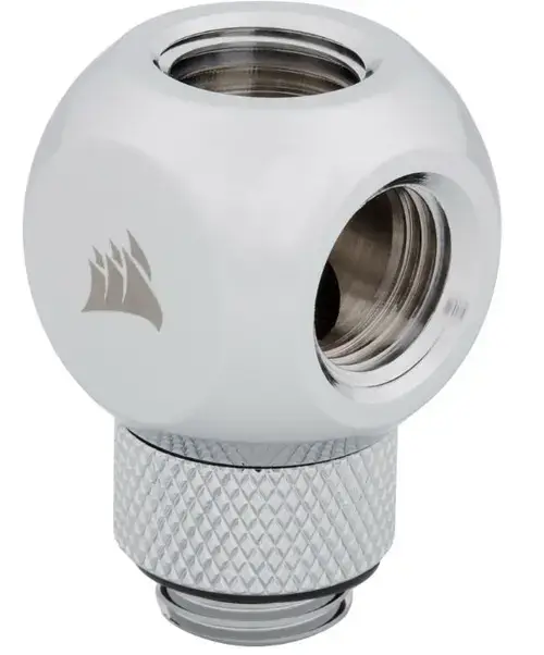 Adaptor Rotativ Corsair Hydro X Series XF Racord tip Y (Alb)