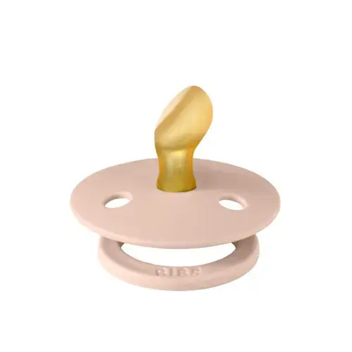 Suzeta Colour Latex, tetina anatomica, 0 luni + Blush, BIBS