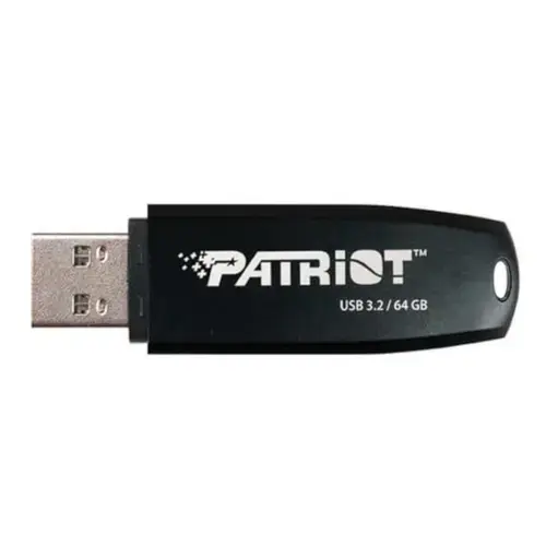 Stick USB 3.2 PATRIOT Xporter Core, 64GB, capac, Negru