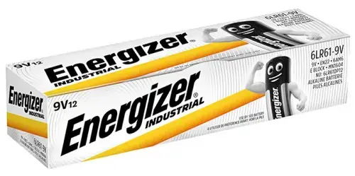 Baterii industriale 9V Energizer, 12 buc/cutie