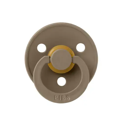 Suzeta Colour Latex BIBS Dark Oak, tetina rotunda, 0 luni +